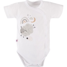 Eevi Body celorozepínací krátký rukáv Mellow BÍLÉ