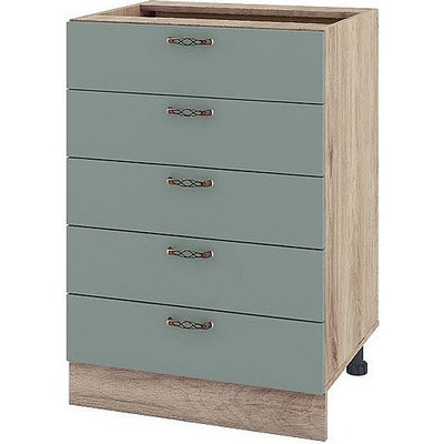 ИРИМ Долен кухненски шкаф Сити АРФ-Олив мат-11-29 60 см