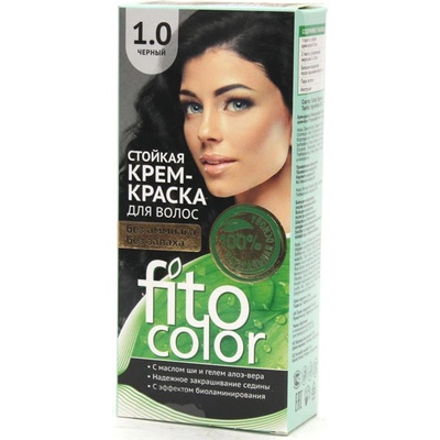 FitoColor Crem Farba na vlasy 1.0 Čierna 115 ml