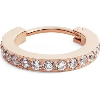 Daniel Wellington Trblietavá bronzová single náušnice s kryštálmi DW00400861