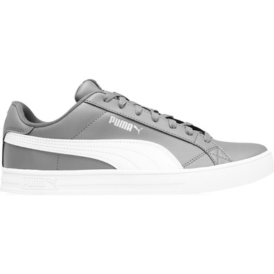 PUMA Мъжки маратонки Puma Smash Vulc 3 Low Mens Trainers - Grey/White