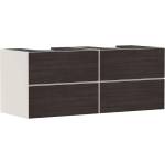 Hansgrohe Xevolos E - Шкафче за умивалник 137x56x55 см, 4 чекмеджета, матово бежово/тъмен дъб 54197730 (54197730)