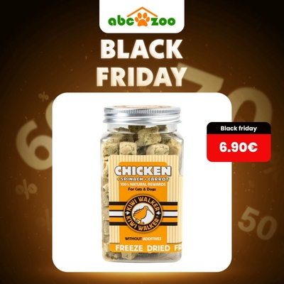 Kiwi Walker Mrazem sušené kuřecí + špenát + mrkev 65 g