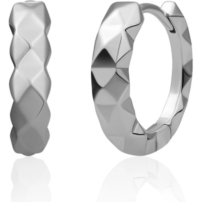 Sparkling Jewels Vícehranné pozlacené náušnice EAS29