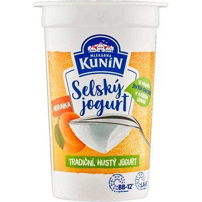 Mlékárna Kunín Jogurt selský meruňka 200 g