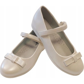 Wojtylko balerínky klasické elegantní ecru lesk svaté přijímání