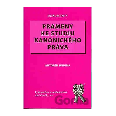 Prameny ke studiu kanonického práva