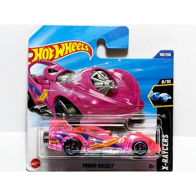 Hot Wheels Power Rocket růžové