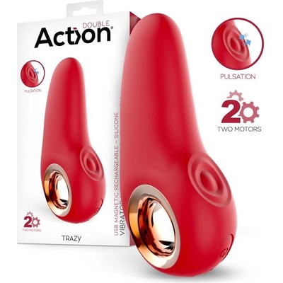 Action Trazy Stimulator with Pulsation Red