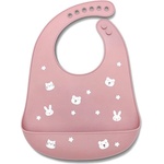 Lorelli Силиконов лигавник с джоб Lorelli - Natural, Deep Pink (10230670002) - baby