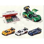 Babyhome Метална суперавтомобил кола Die Cast - С отварящи се вертикални врати (Gull-wing/Lambo style) и повдигащ се заден капак Цвят Зелен