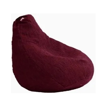 Image 1 of Pufrelax Калъф за пуф круша, 220л. , Nirvana Hobbit - Red wine, (Не съдържа пълнеж), Гама Premium Rustic