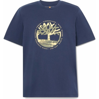 Timberland Tree Logo Lake House Graphic Tee Peacoat