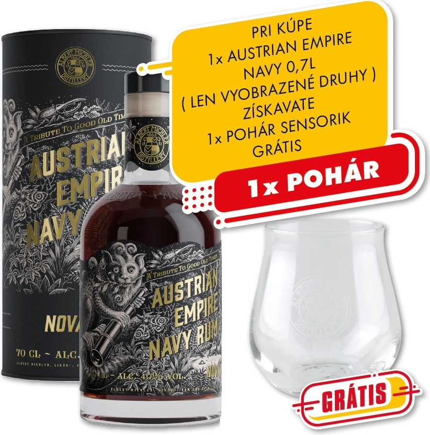 Austrian Empire Navy Novara 40% 0,7 l (tube) od 29,5