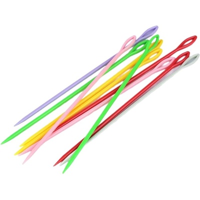 Stoklasa textilní galanterie Plastová jehla s velkým okem sada 15cm (10ks)