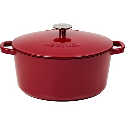 Gerlach Litinový hrnec s pokl. NATUR 26 cm 5 l burgundy – Zboží Mobilmania