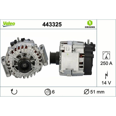 Alternátor VALEO 443325