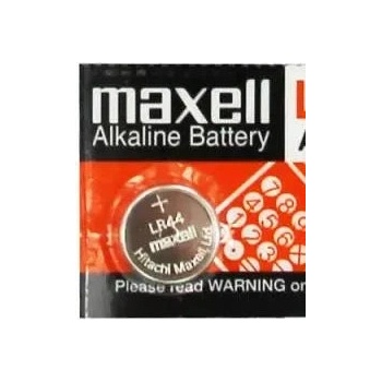 Maxell Бутонна микроалкална батерия lr-44 /ag13/ 1 бр. 1, 55v в опаковка maxell (ml-ba-lr44)