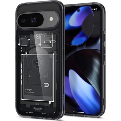 Spigen Google Pixel 9 Pro SPIGEN ULTRA HYBRID ZERO ONE пластмасов протектор за телефон с удароустойчива, балонна обвивка, ЧЕРЕН ACS07688 (ACS07688)