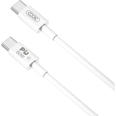 XO (Simple) USB кабел XO-NB-Q190A, USB-C - USB-C, 1.0m, 60W, бял