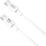 XO (Simple) USB кабел XO-NB-Q190A, USB-C - USB-C, 1.0m, 60W, бял