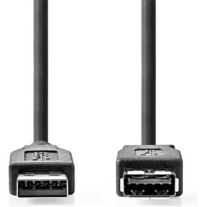 Nedis CCGL61010BK20 USB3.2 удължител, USB A щепсел - USB A гнездо, 5 Gbps, 2 m (USB3.1, USB3.0, USB2.0) (CCGL61010BK20)