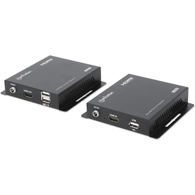 Manhattan 208413 AV разширител AV предавател и приемател Черен (208413)