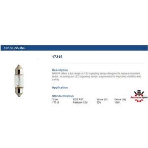 NARVA NARVA-17315 -12V 10W -сульфидна /28мм ('17315-narva-17315-12v-10w-)
