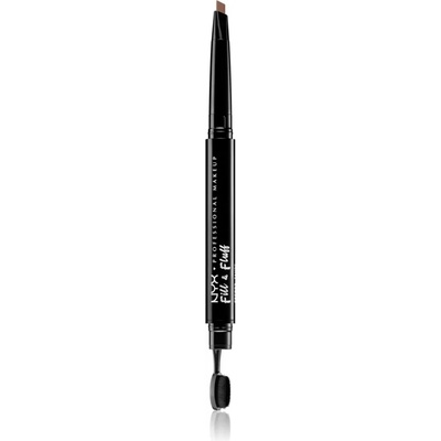 NYX Professional Makeup Fill & Fluff помада за вежди с молив цвят 01 Blonde 0, 2 гр