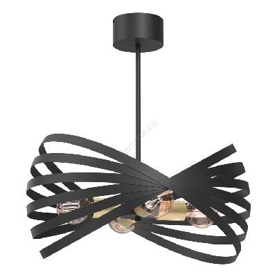 Висящ полилей SPARKLE 4xE27/15W/230V черен/златист (LU8974A)