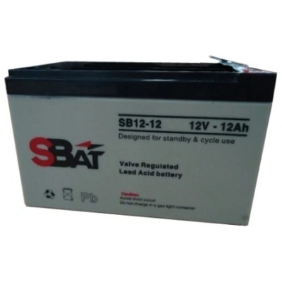 S Bat Акумулаторна батерия SBat SBAT12-12, 12V, 12Ah, VRLA (SBAT12-12)