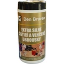 DEN BRAVEN Extra silné čistící a vlhčené ubrousky 80 útržků 20 X 30 cm