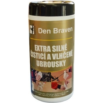 DEN BRAVEN Extra silné čistící a vlhčené ubrousky 80 útržků 20 X 30 cm