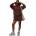 Agon Суичър Agon Lounge Boxy Oversized Hoodie - Coffee - Brown