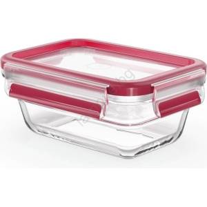 Tefal - Контейнер за храни 0, 45 л MSEAL GLASS червен/стъкло (GS0279)