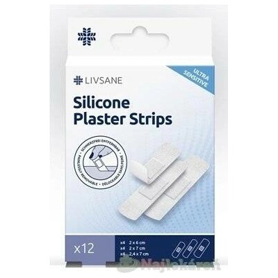 LIVSANE ULTRA SENSITIVE silikonové náplasti 3 velikosti 12 ks