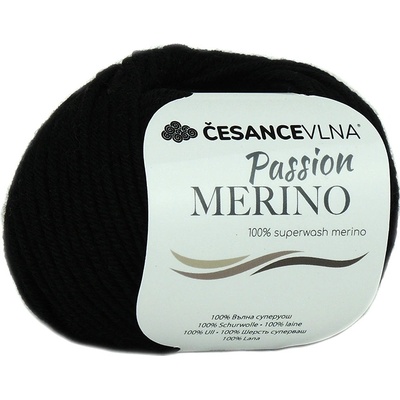 100% Merino příze - Passion černá