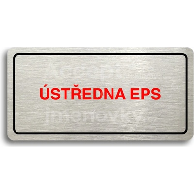 ACCEPT Piktogram ÚSTŘEDNA EPS - stříbrná tabulka - barevný tisk