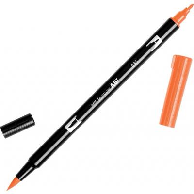 Oboustranný štětcový fix Tombow ABT DUAL - oranžová Barva: 885 - Warm Red