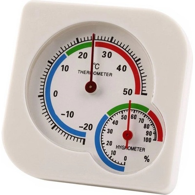 Analogový teploměr a vlhkoměr WS-A7 bílý