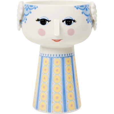 Bjørn Wiinblad Ваза EVA 18 см, синя, керамика, Bjørn Wiinblad (BJORW56537)