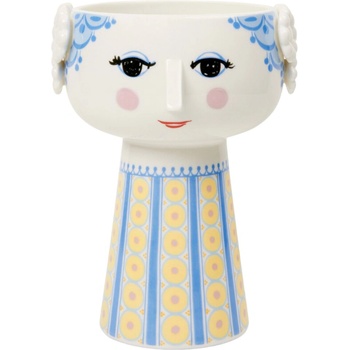 Bjørn Wiinblad Ваза EVA 18 см, синя, керамика, Bjørn Wiinblad (BJORW56537)