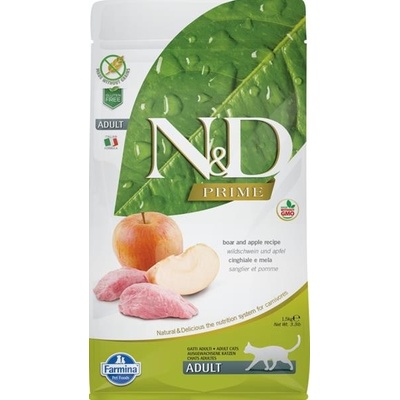 N&D PRIME Cat Grain Free Adult Boar & Apple 1,5 kg
