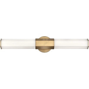 Elstead Lighting Quintiesse QN-FACET-LED2-HB-BATH-LED Осветително тяло за баня FACET 2xLED/12W/230V IP44 в златист цвят (ED1037)