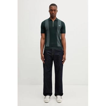 Fred Perry тениска с яка мъжка с памук (K2310)