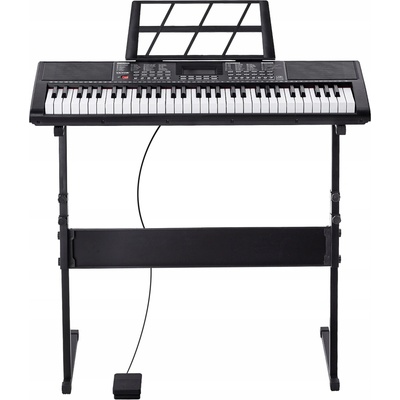 VEVOR Digitální piano 61 kláves 500 rytmů Elektrické piano s podstavcem
