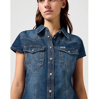 Wrangler SHRUNKEN SHIRT CRAZY INDIGO