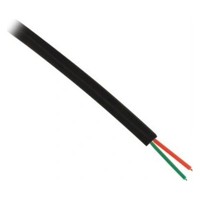 Cabletech KAB0501 telefónny 2-žilový - plochý, 100m, černý