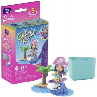 Mattel Mattel Mega Bloks Barbie - Микро кукла за сърф и плуване (HHP86) (81499)