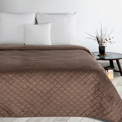 Takoy DESIGN 91 prehoz LUIZ 5 z velúru prešívaný s geometrickým vzorom-HF-436649 220 x 240 cm